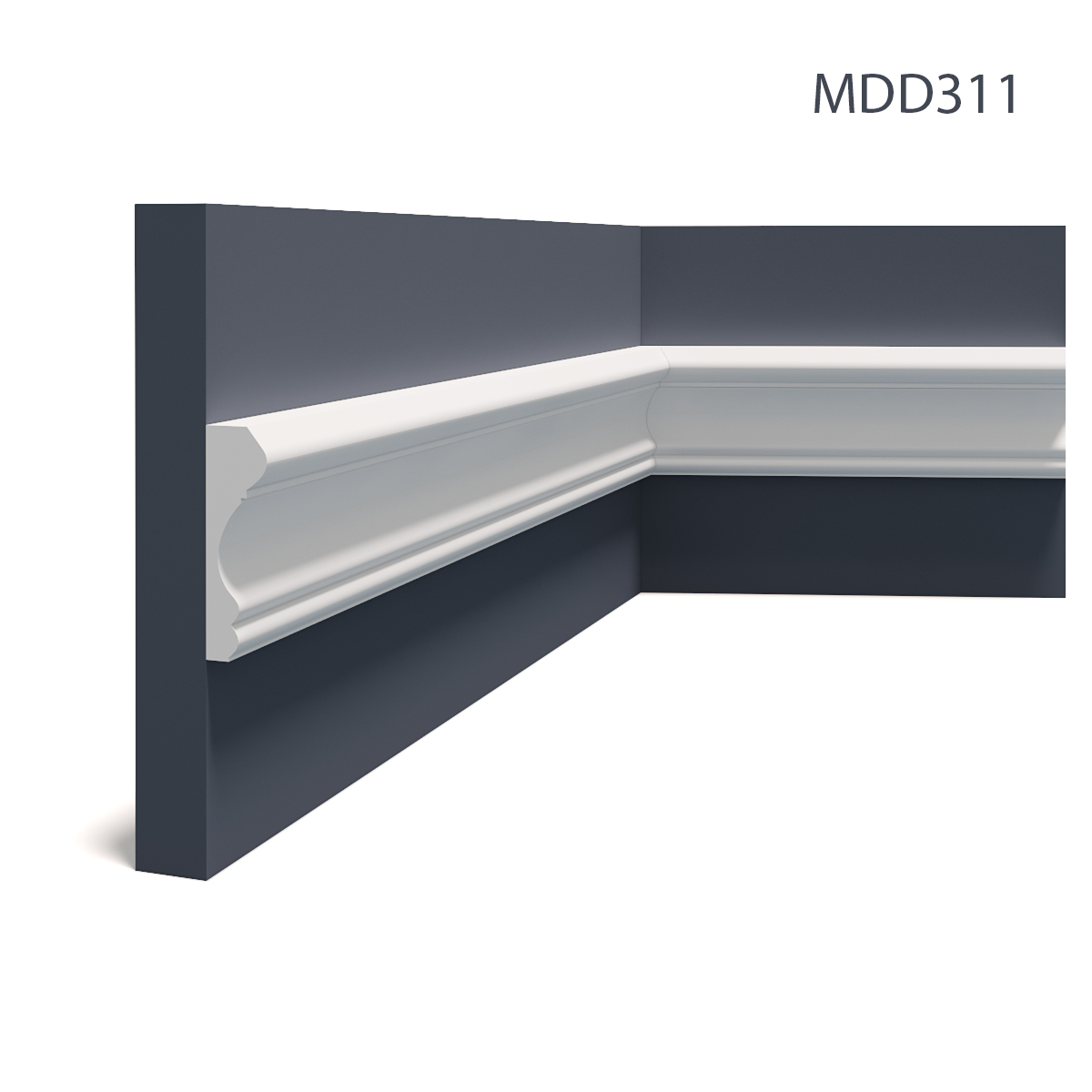 Brau decorativ flexibil MDD311F, 235 X 8.5 X 2.5 cm, Mardom Decor 2.5